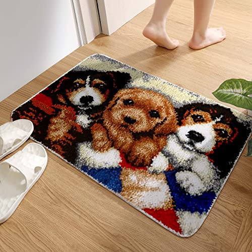 Myriad Choices Latch Hook Rug Kit Puppies 60x40 cm - Image 2