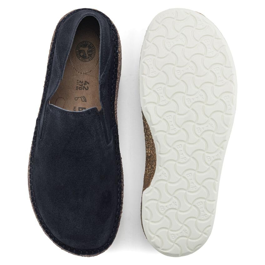 BIRKENSTOCKカランCallanスウェード スリッポン紺バブーシュ美品 BIRKENSTOCKカランCallanスウェード スリッポン紺バブーシュ美品