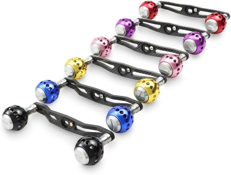 1pcs Fishing Reel Handle Aluminum Alloys Spinnings Reel Knob Grip Part for Baitcasting Fishing Reel Handle Replacement