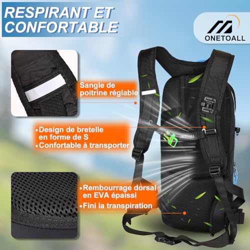 LOCAL LION 12L Sac à Dos de Vélo Sac de Bicyclette Randonnée Alpinisme Montagne Sport Camping Course Sac Cyclisme Ultraléger Respirable Unisexe – vue 3