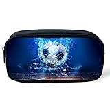 Coloranimal Federmäppchen für Jungen mit coolem Fußball-Muster 8.66 inch(L)x1.77 inch(W)x4.33 inch(H) Fußball-Muster-7