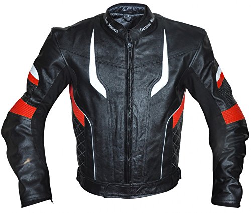 German Wear  Chaqueta de moto chaqueta de piel chopper Chaqueta Cruiser