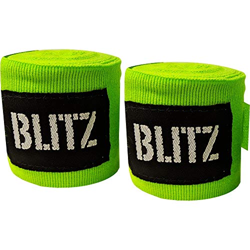 Blitz Classic Vendaje para Mano, Unisex Adulto, Verde neón, 180 Inch