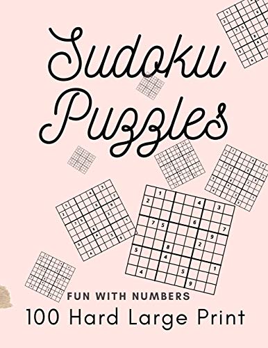 Sudoku Puzzles 100 Large Print: Fun With Numbers, Hard