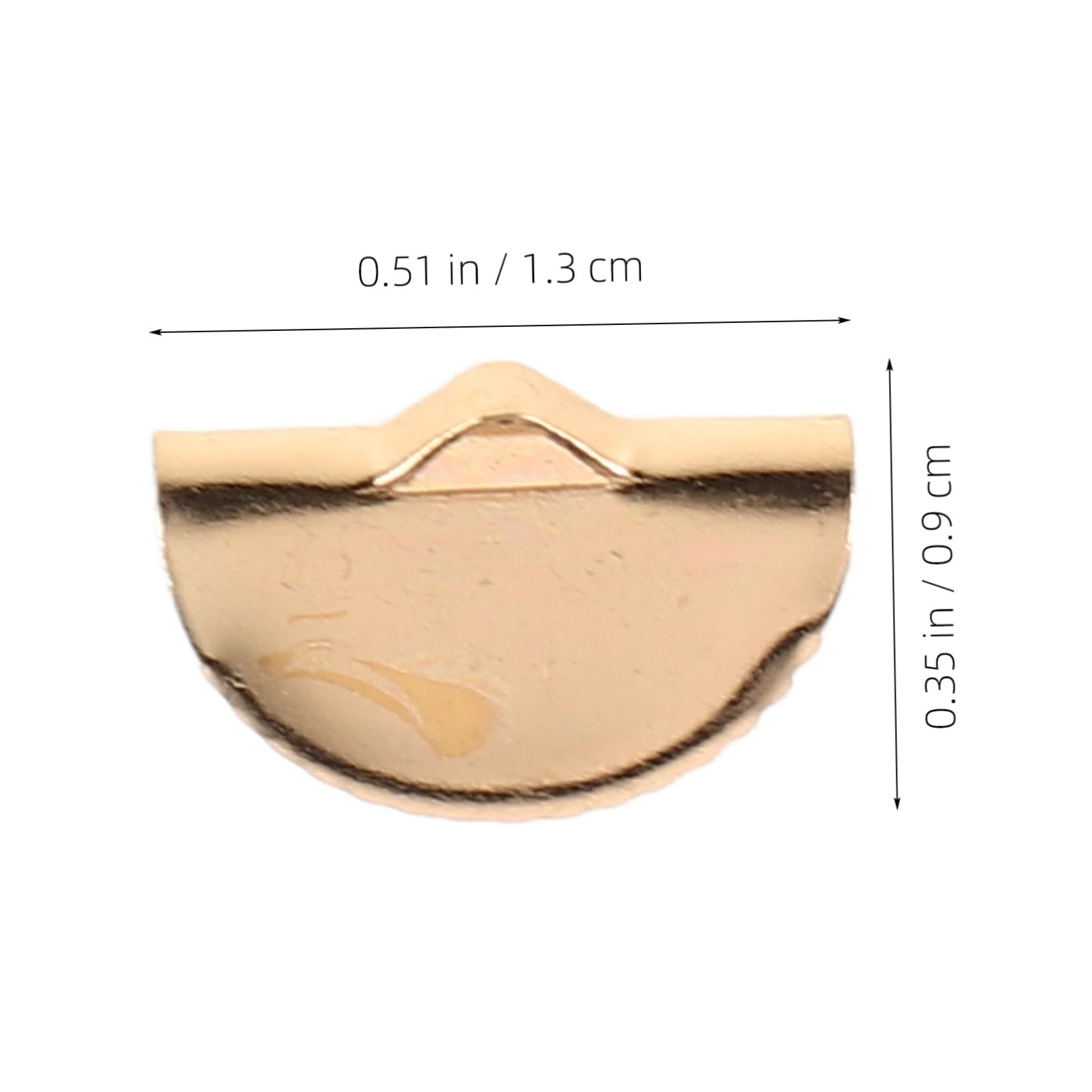 ARTIBETTER 150pcs Creative Tassel Clip Jewelry Making Clamps Half Round Buckles Crimp Covers Ribbon Clamps Jewelry Findings Making Supplies Cord Ends