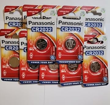 Panasonic CR2032 Pile Batterie a Bottone al Litio 3V Confezione 12 pz (12 Blister Singoli)