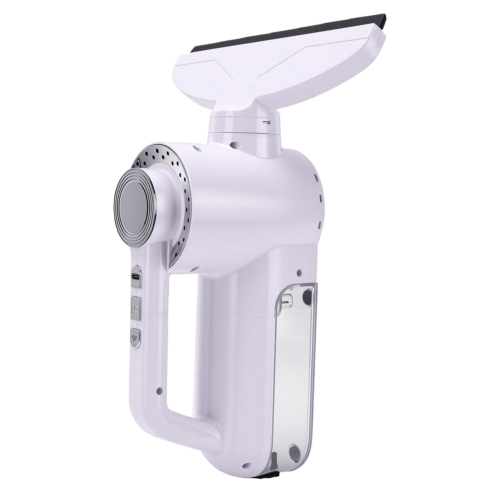 Generic Limpiacristales Eléctrico Inalámbrico con Sistemas de Succión | con botella pulverizadora y succión de 2 engranajes, recargable 2600 mAh para espejos de puertas de ducha de vidrio