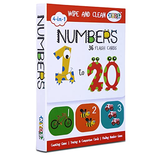 KYDS Play - Numbers - Wipe and Clean Activity Flash Cards for...
