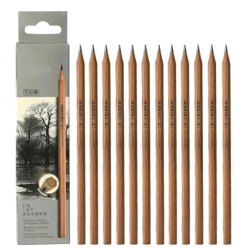 Set de lápices de grafito profesional 14B x12 miniatura 1