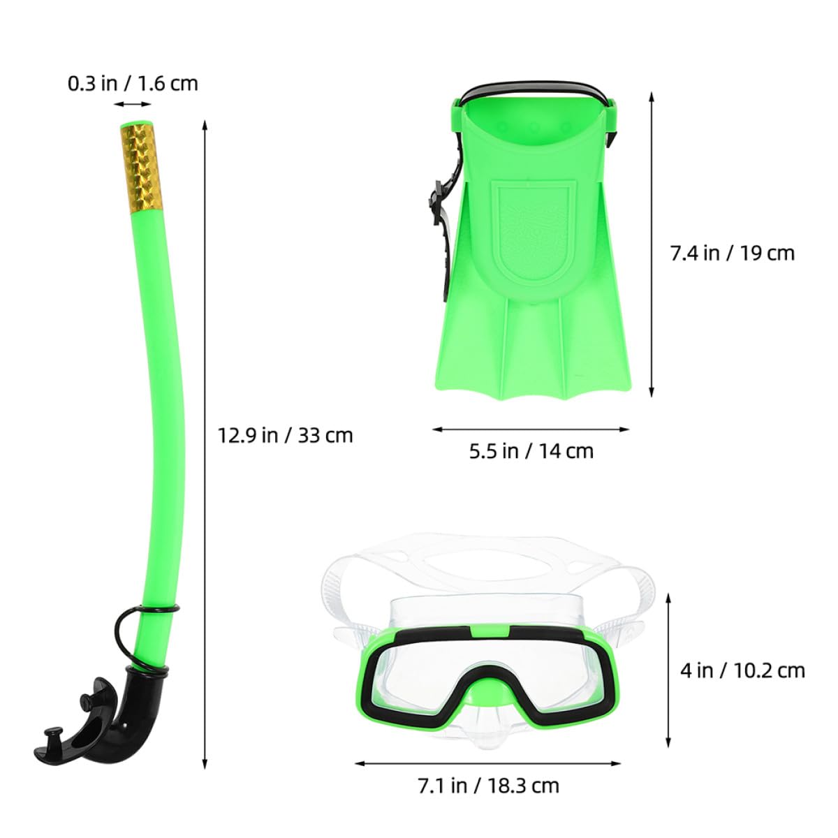Toyvian Equipo de Snorkel Gafas de Buceo Semisecas y Aletas de Silicona Cómodas, Diseño Ergonómico para Snorkeling y Buceo Libre