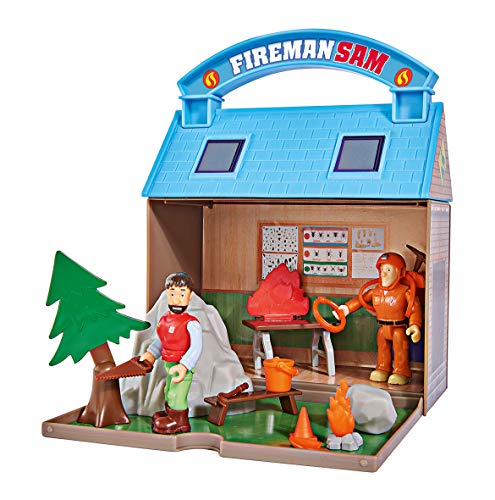 Simba - Sam le Pompier - Playset Secours Montagne + Figurines - Poignée de Transport - Nombreux Accessoires Inclus - 109251032002