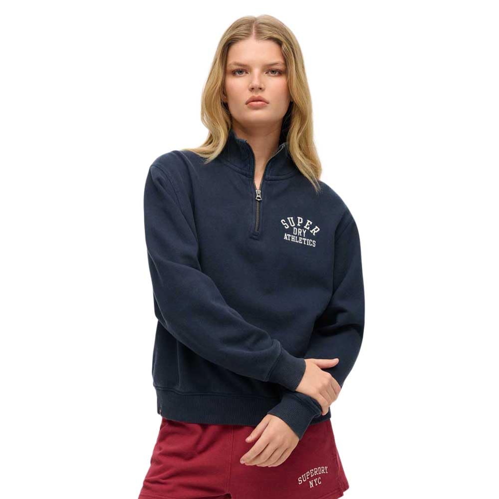 Superdry Women's Bleu Sweatshirt Woman Athletic Essential
