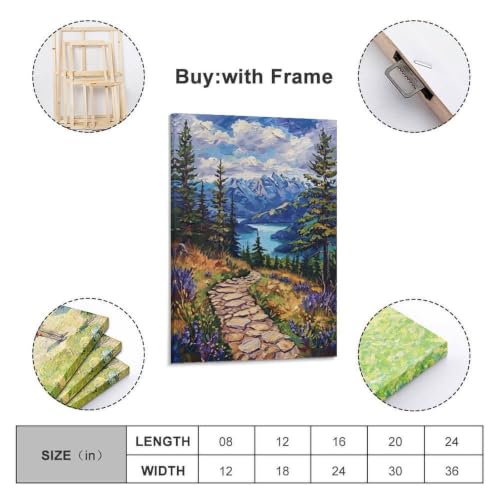 Affiches murales esthétiques Lake-Impasto pour une ambiance de chambre à coucher relaxante - 2