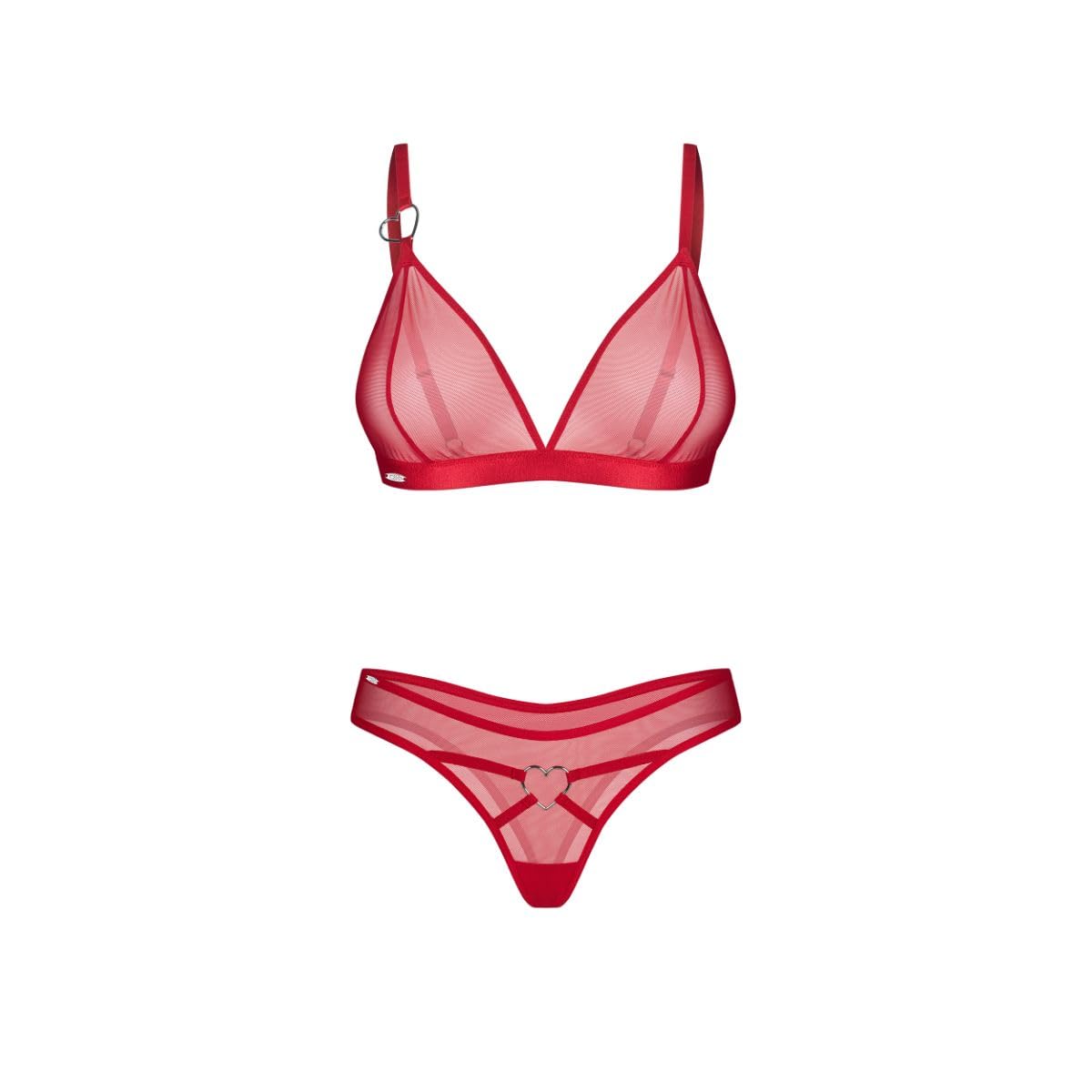 Obsessive - Set di lingerie Crimessa - Rosso