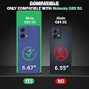 TheGiftKart Tough Armor Bumper Back Cover Case for Motorola Moto G85 5G | Sliding Camera Cover, Kickstand & Ring Holder | 360 Degree Protection Back Cover Case for Moto G85 5G (PC & TPU, Grey) gallery image