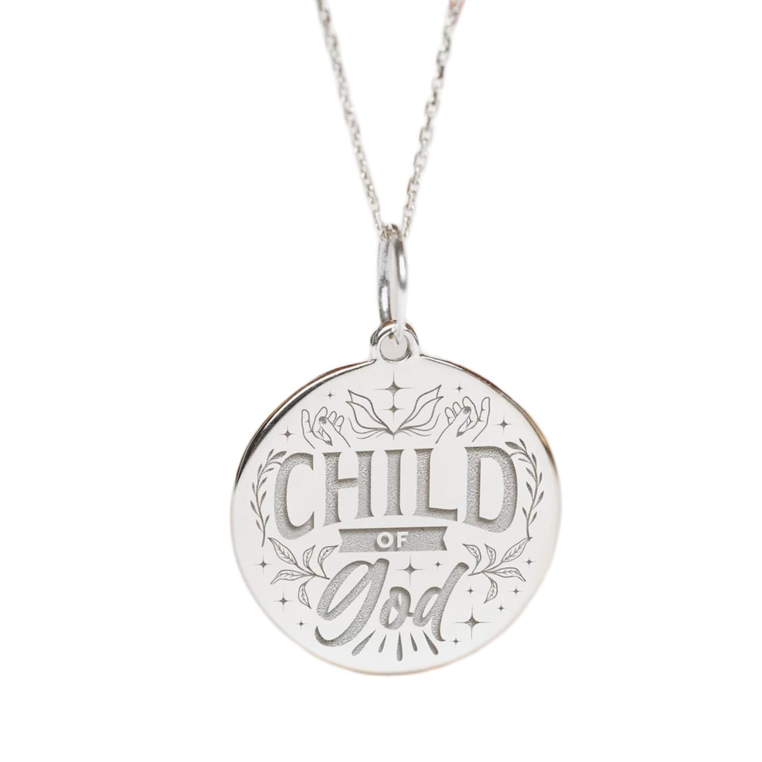 Collier enfant de Dieu en argent sterling 925 de haute qualité pour look unisexe - 6