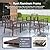 UDPATIO Aluminum Outdoor Patio Furniture Set 7-Seat Metal Patio Conversation Sets with Coffee Table and Water-Resistant Cushions, Modern Patio Sectional Sofa for Porch, Deck, Backyard, Poolside