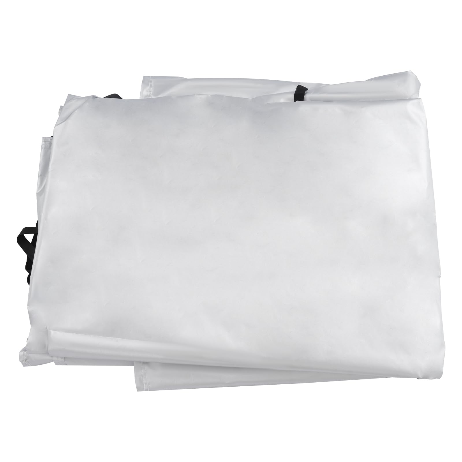 Cubierta de techo para caravana, 7,5 m x 3 m, con correa resistente al viento, 210D Oxford, impermeable, cubierta de techo con cremallera para caravana (plata)