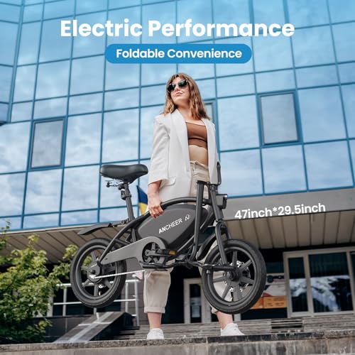 Ancheer 48V 374Wh Folding Electric Bike For Adults, 14 Inch Ebike, 20Mph Foldable Electric Bicycle thumb #5