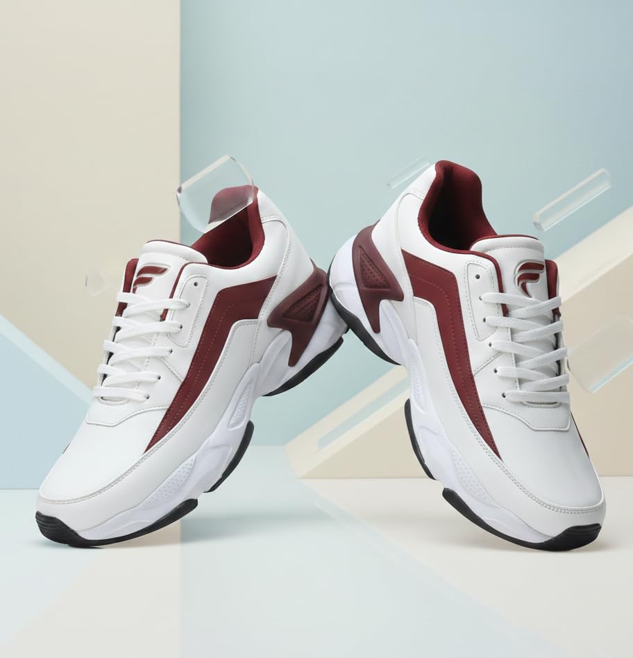Image of FIELD CARE Fusion Casual Athletic Chunky Stylish Outsole Comfort Lace-Up Sneakers.