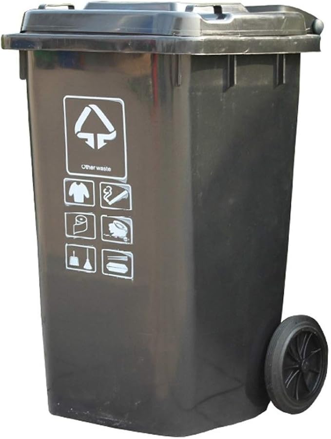 Outdoor Trash Cans Launched Heavy Duty Wheeled Trash Can, Large Outdoor