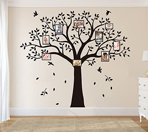 Vinilo Decorativo Árbol Familiar de Pared 95" x 83" Negro miniatura 2