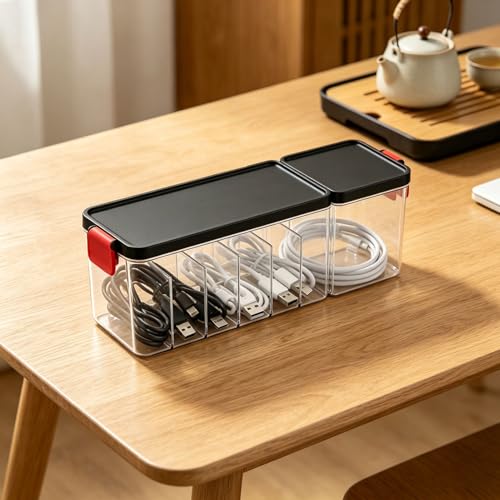 Organizador electrónico multiusos para ocultar cables y regletas Zerodis 3