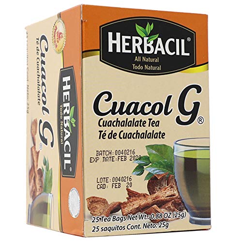 Herbacil Te De Cuachalalate, 2-Pack Of .88 Ounce Tea Bags, Boxes (50 Tea Bags) (Pack Of 2) #TOP5