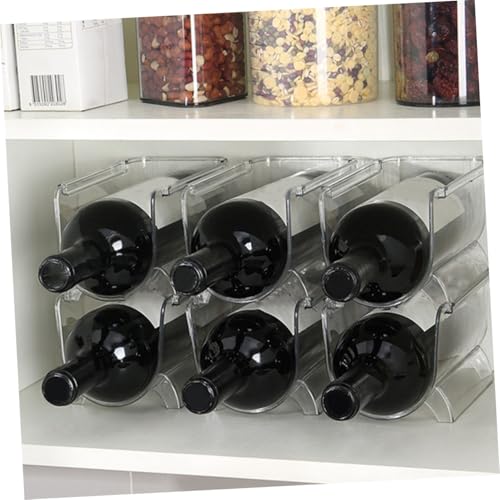 Soporte para botellas de vino apilable de plástico Zerodeko 2 piezas miniatura 5