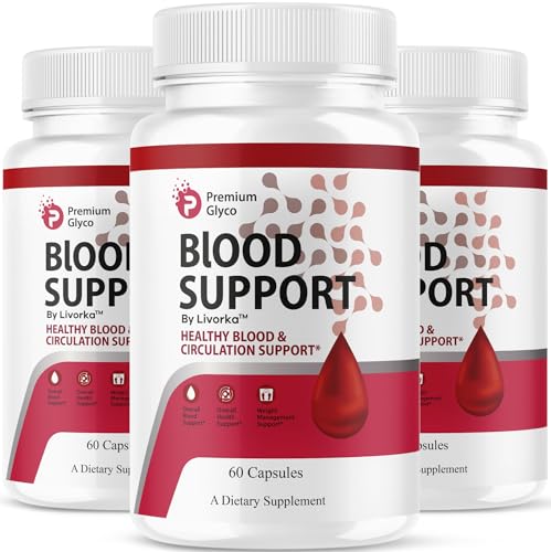 (3 Pack) Premium Glyco Capsules - Official PremiumGlyco Advanced Blood Support Natural Premium Glycol Pills Maximum Strength Health & Wellness Multivitamin Supplement 180 Capsules for 3 Months