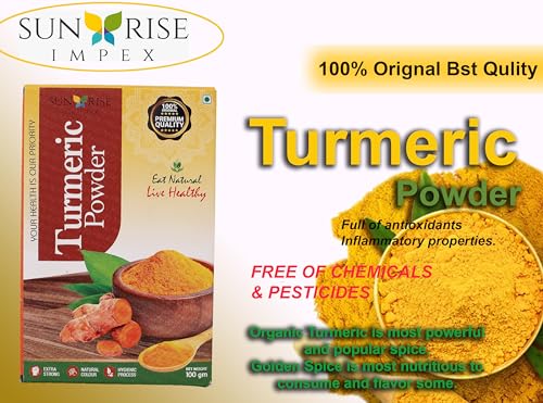 Image of SUNRISE Impex Haldi Powder 100g | Natural Turmeric Powder | Aromatic Indian Spice for Daily Cooking