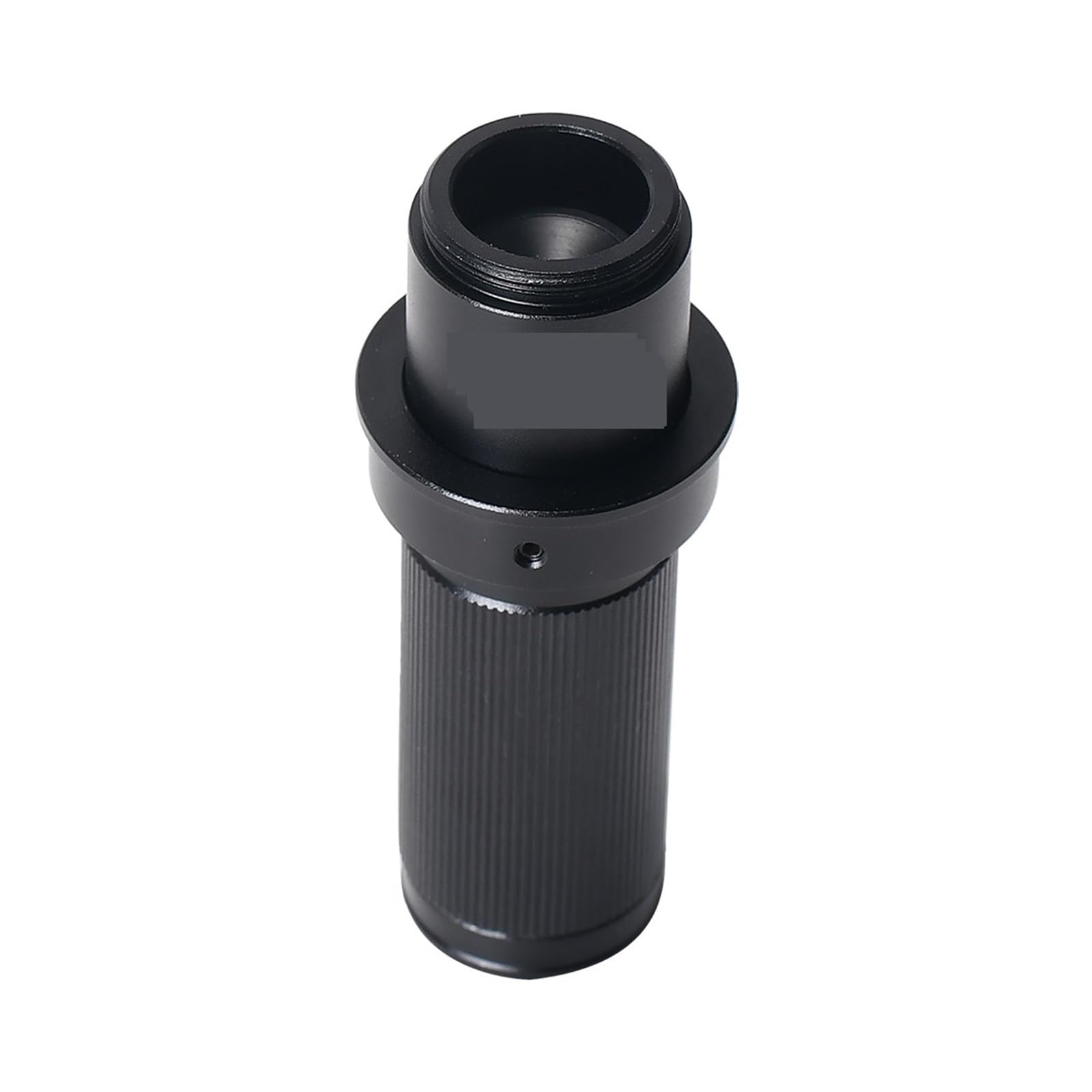 Lente de Microscopio, Lente Monocular 5X-150X Aumento Ajuste Zoom Lente de Montaje en C Cristal for cámara microscopio Industrial Lupa Ocular 28/35mm(Silver)