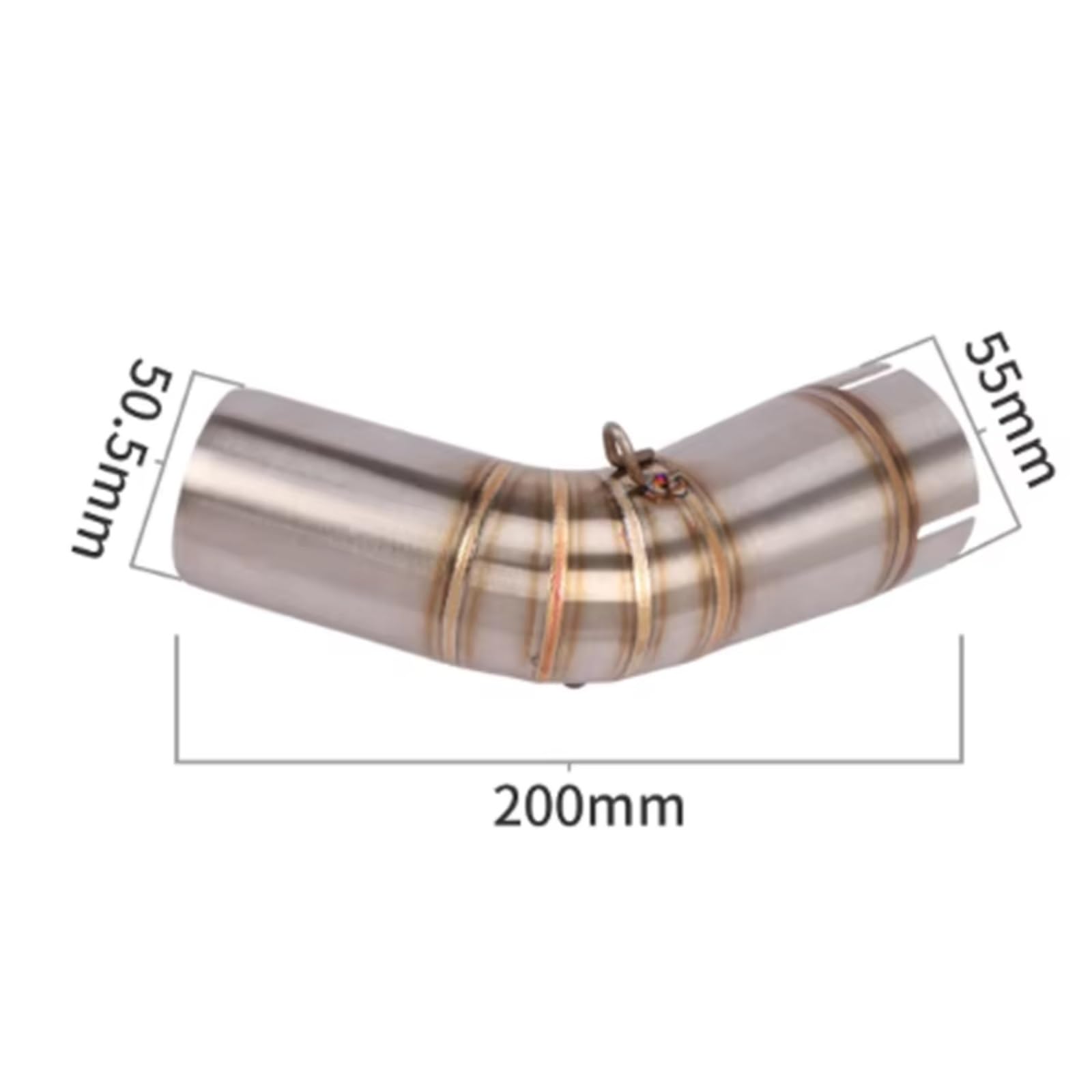 Motorrad Slip-On Auspuff Kompatibel Mit Suzuki Für V-Strom1000 Für DL1000 2014-2020 Motorrad-Auspuffschalldämpfer Für Escape Modified Middle Link Pipe 51MM