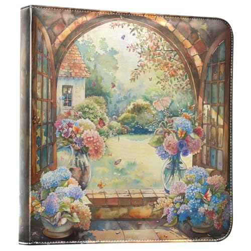 Álbum de fotos autoadhesivo para manualidades Scrapbook FLildon en piel PU, 40 páginas, 20 hojas, tamaño 11.8 x 11.2 pulgadas miniatura 1