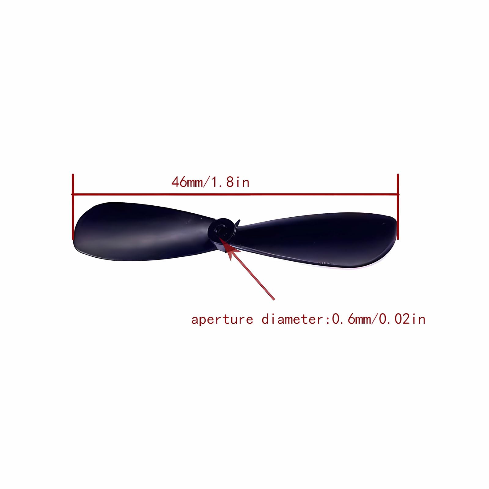 Generic 20pcsMini Propeller, Blade Length is 1.81 inches AB Plus and Minus Propeller. Nylon Propel Suitable for Small and Medium-Sized UAV Quadcopter.