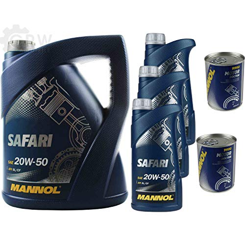 Mannol Safari 20W-50 - Aceite de motor de 8 l (2 unidades, 2 unidades)
