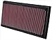 Produktbild K&N 33-2128 Motorluftfilter: Hochleistung, Prämie, Abwaschbar, Ersatzfilter,Erhöhte Leistung, 1996-2012 (Beetle, Bora, Golf IV, Jetta City, TT, Leon, Toledo II, andere ausgewählte modelle)