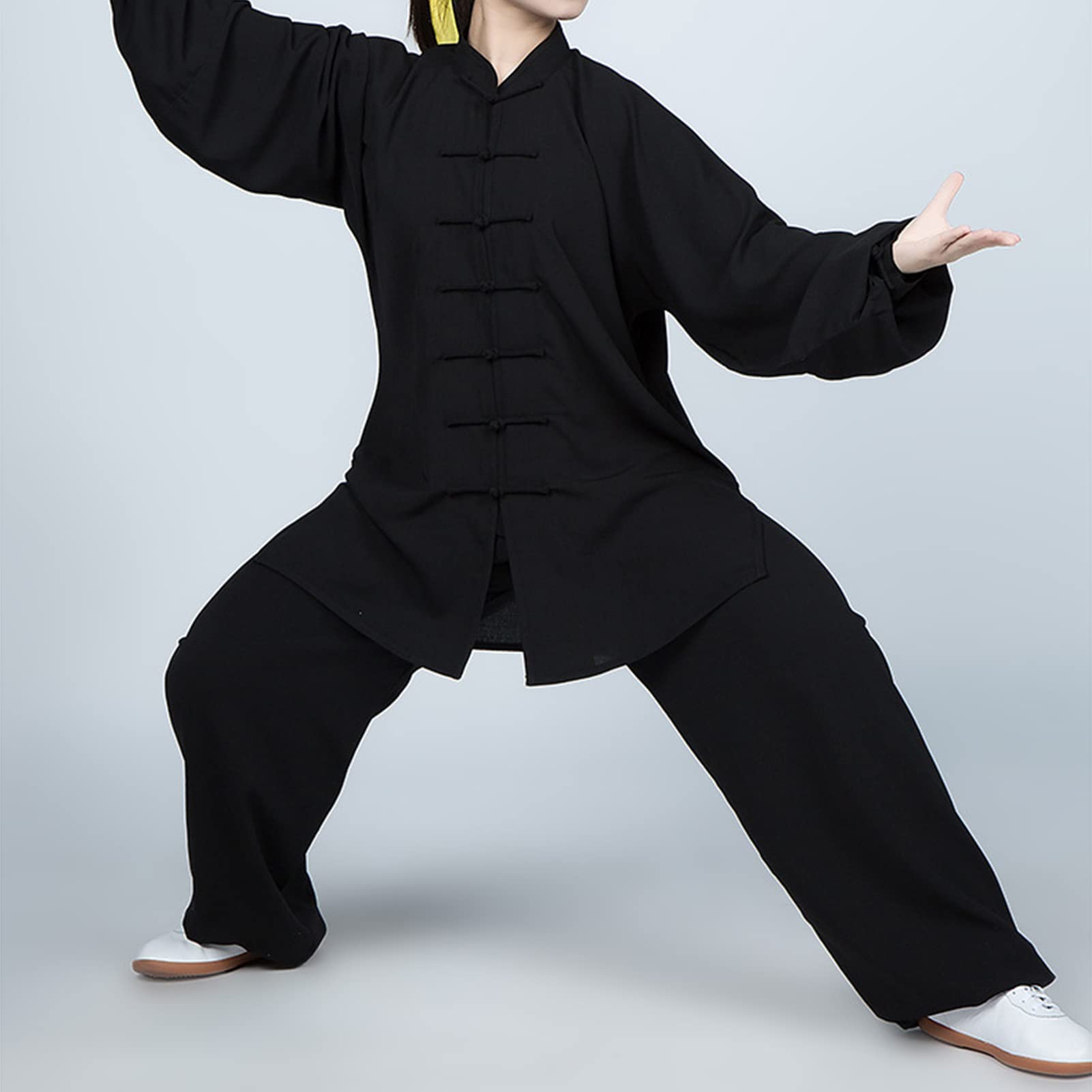 Tai Chi Abbigliamento Unisex Kung Fu E Arti Marziali Uniforme Maniche Lunghe Cotone E Lino Abbigliamento per Meditazione Qigong E Wing Chun