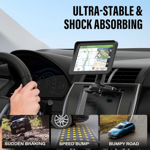 Image of 1Zero Adjustable Extended Arm Car CD Slot Mount for Apple CarPlay Screen