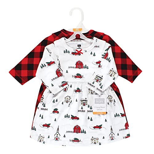Image of Hudson Baby Girl's Cotton Dresses