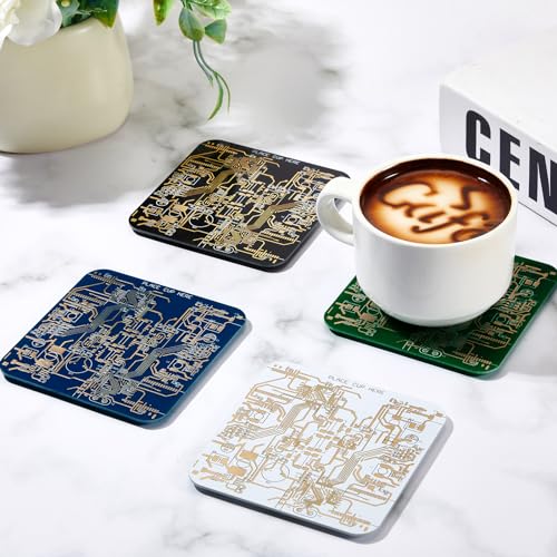 Dessous de verre circuit imprimé résistant pour protéger vos tables - 4