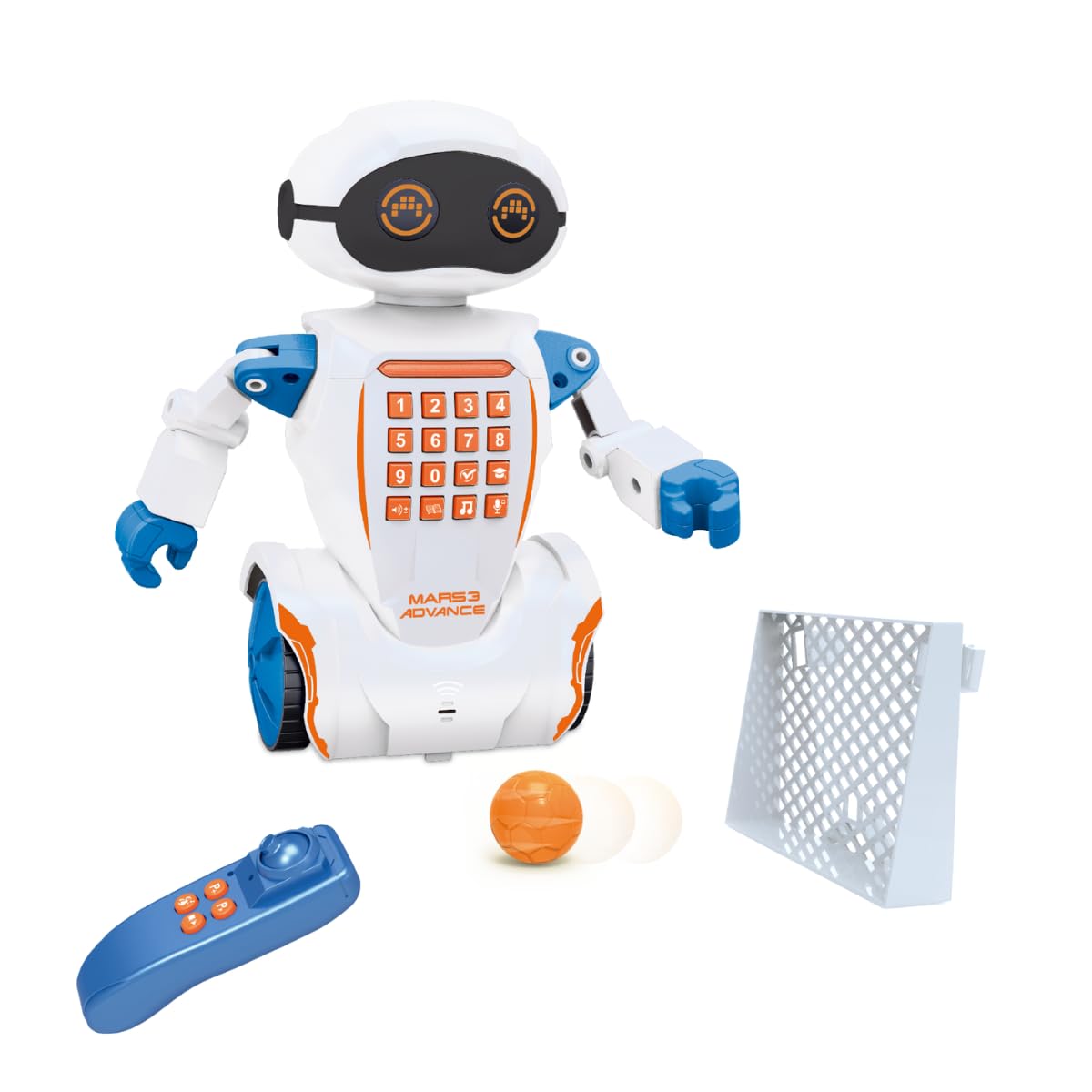 ODS - Radiocom Mars 3 Advance, Robot Radiocomandato ad Infrarossi, Funzione Movimento, Registrazione Vocale, Altezza 22,5 cm, Età Consigliata +6 Anni