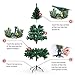 OUSFOT Árbol de Navidad Artificial Árbol Navideña 182 cm 800 Ramas Material...