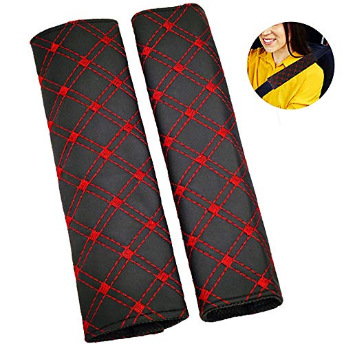 Almohadillas para Cinturón Coche Seguridad, Almohadillas Protectores de Hombro, Auto Fundas de Almohadillas Protectoras de Hombro Seat Belt Pad para Niños Bebés y Adultos