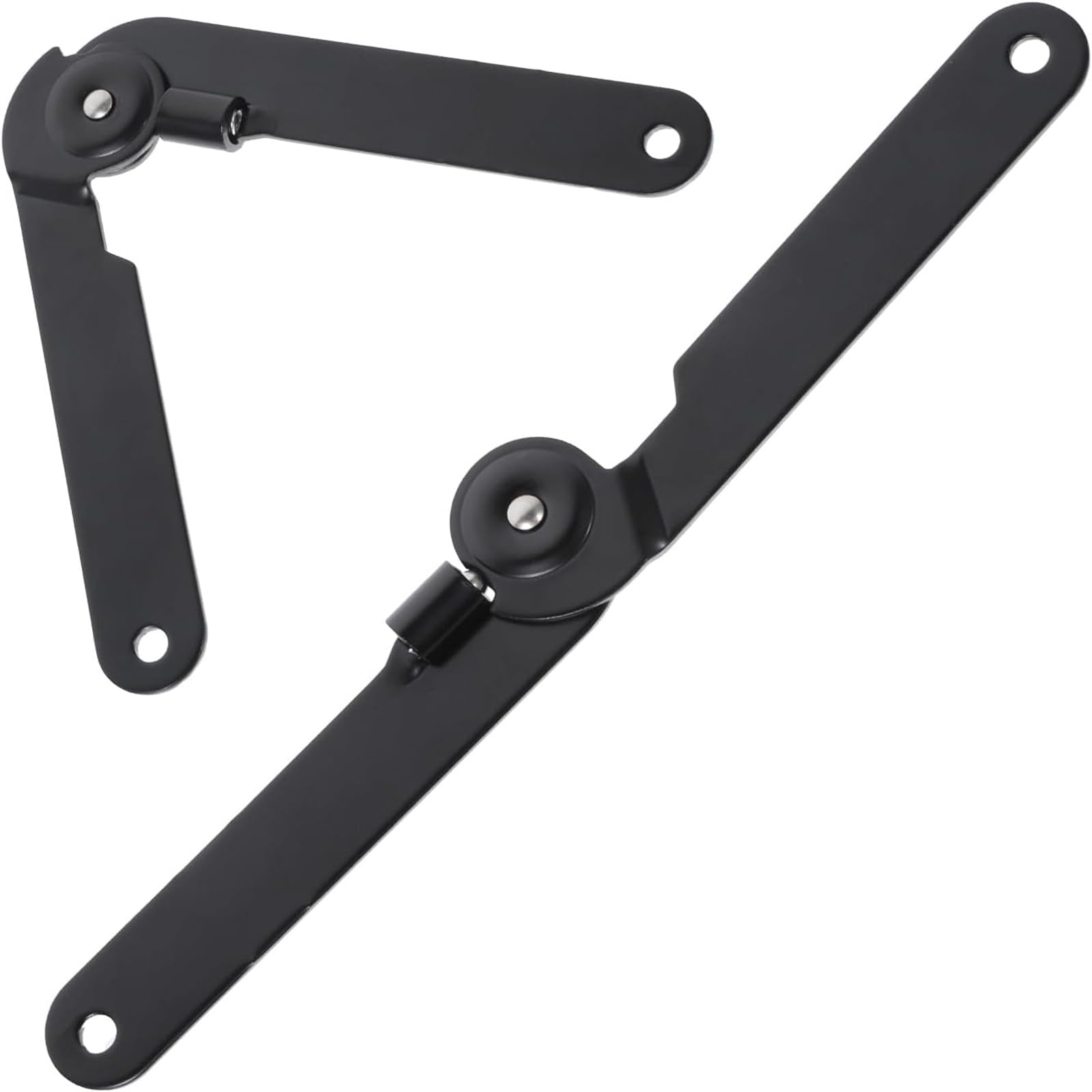 Meiliyizu Heavy Duty Folding Hinges 180 Degree Rotation Strong Iron Lid Pack Of 2 For Furniture Cabinet Door Hardware