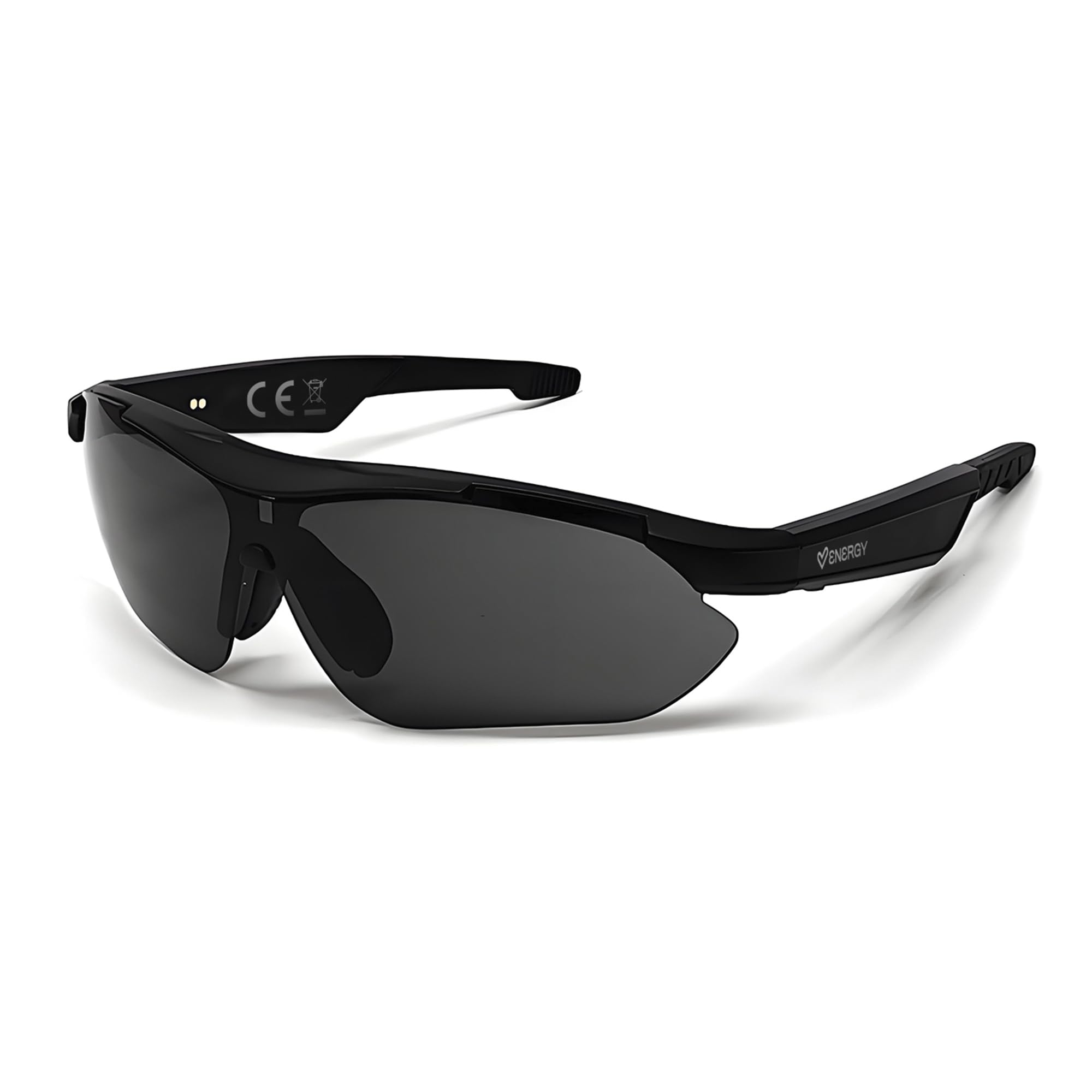 Energy Sistem TrackVibe Music Sunglasses - Sport-Sonnenbrille mit Sound (Gläser mit UV400+ Schutz, integriertes Mikrofon, IPX5-zertifiziert, taktische Steuerung, 5 Stunden Akkulaufzeit)