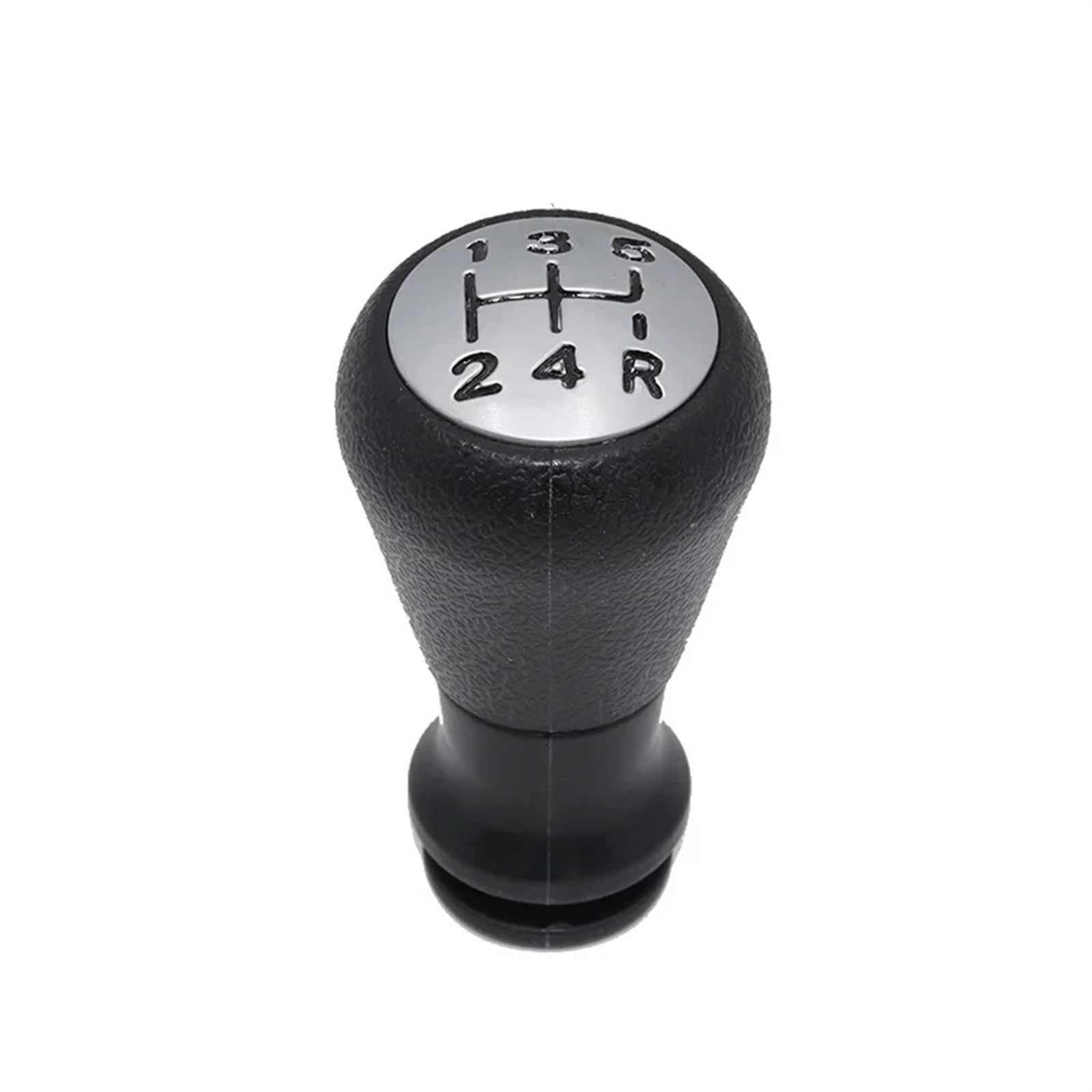 HSUKIHO Car Shift Knob Cover for Peugeot 206 406 Car Shift Gear Knob Lever Gaitor Boot Cover(5 Speed Silver knob)