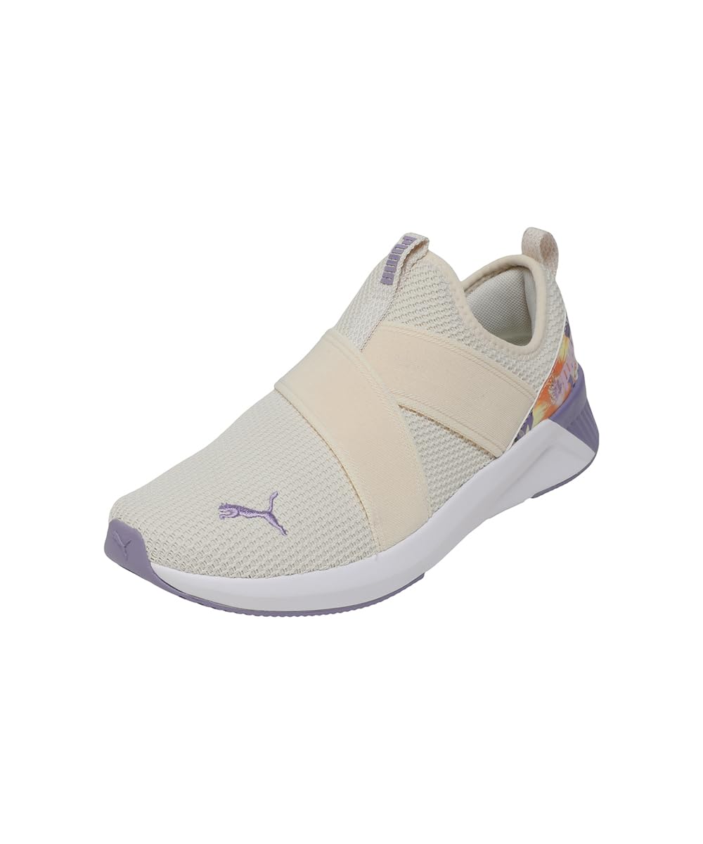 puma Womens Alpine Snow-Lilac Luster-Melon Glow-White Running Shoe-picture-12