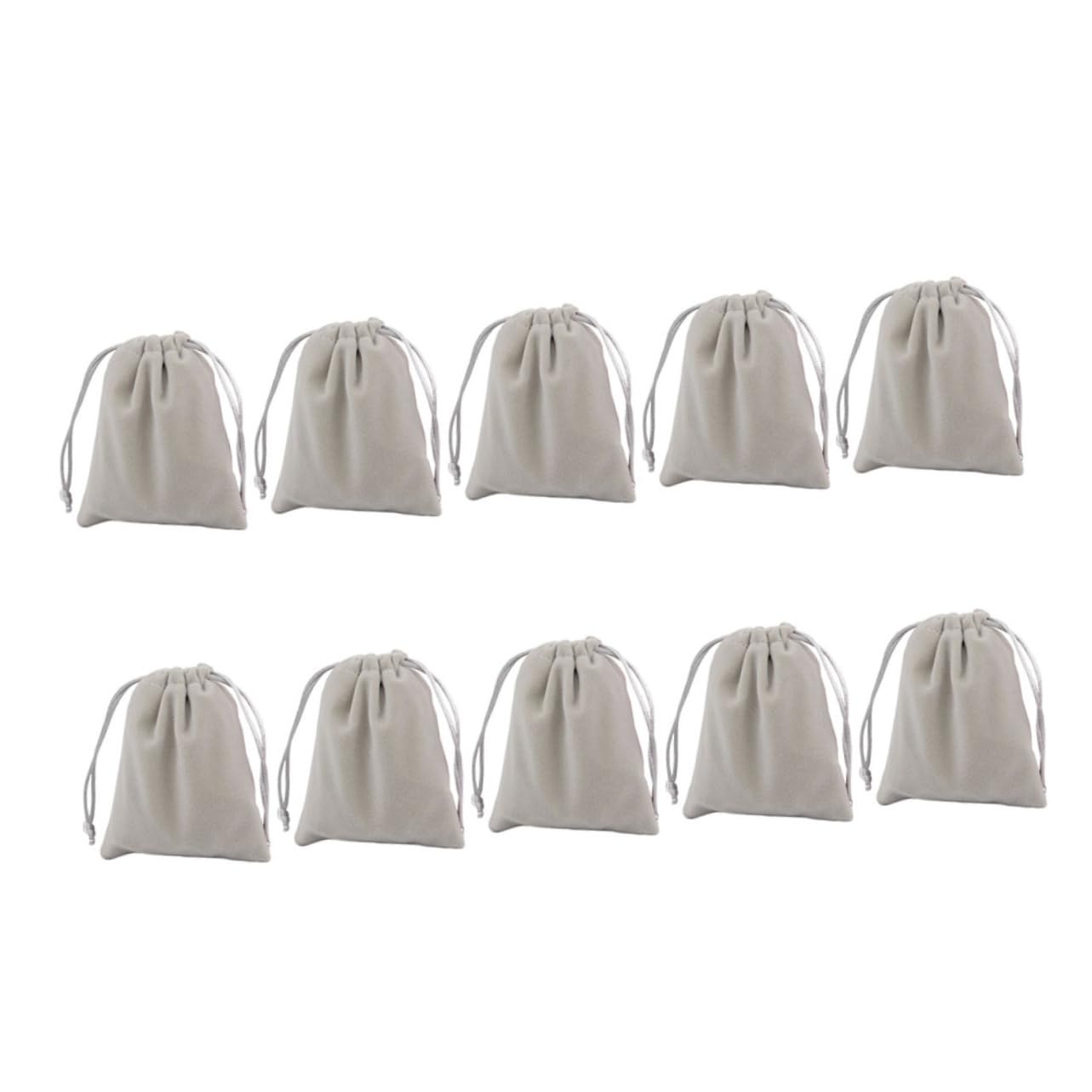 Beavorty 3 Ensembles Sacs À Bijoux Boucle D'oreille Sacs À Cordon De Cordon Mini Pochettes À En Tissu Petits À Petit Grey 10 Pièces * 3