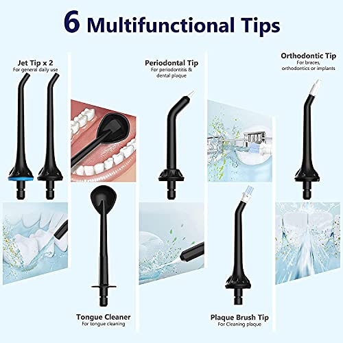 image for FAMILY CARE ACCU Water Flosser Cordless Teeth Cleaner: 300ML IPX7 Wate